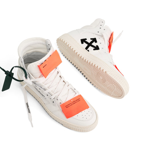 3.0 Court Calf Leather Sneakers in White/Orange