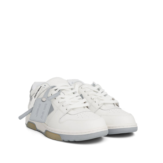 Out Of Office Calf Leather Sneaker in White/Grey