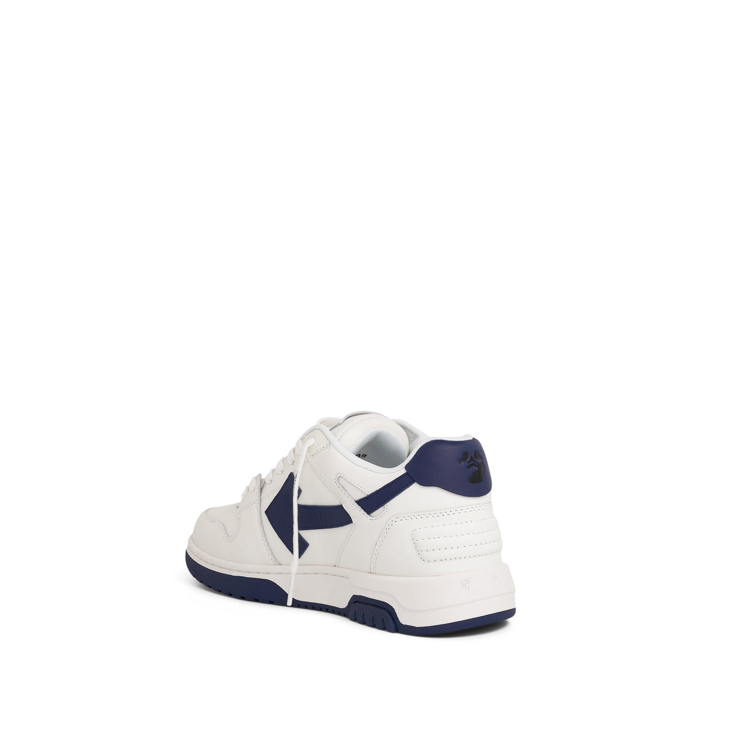 Out Of Office Calf Leather Sneaker in White/Dusty Blue