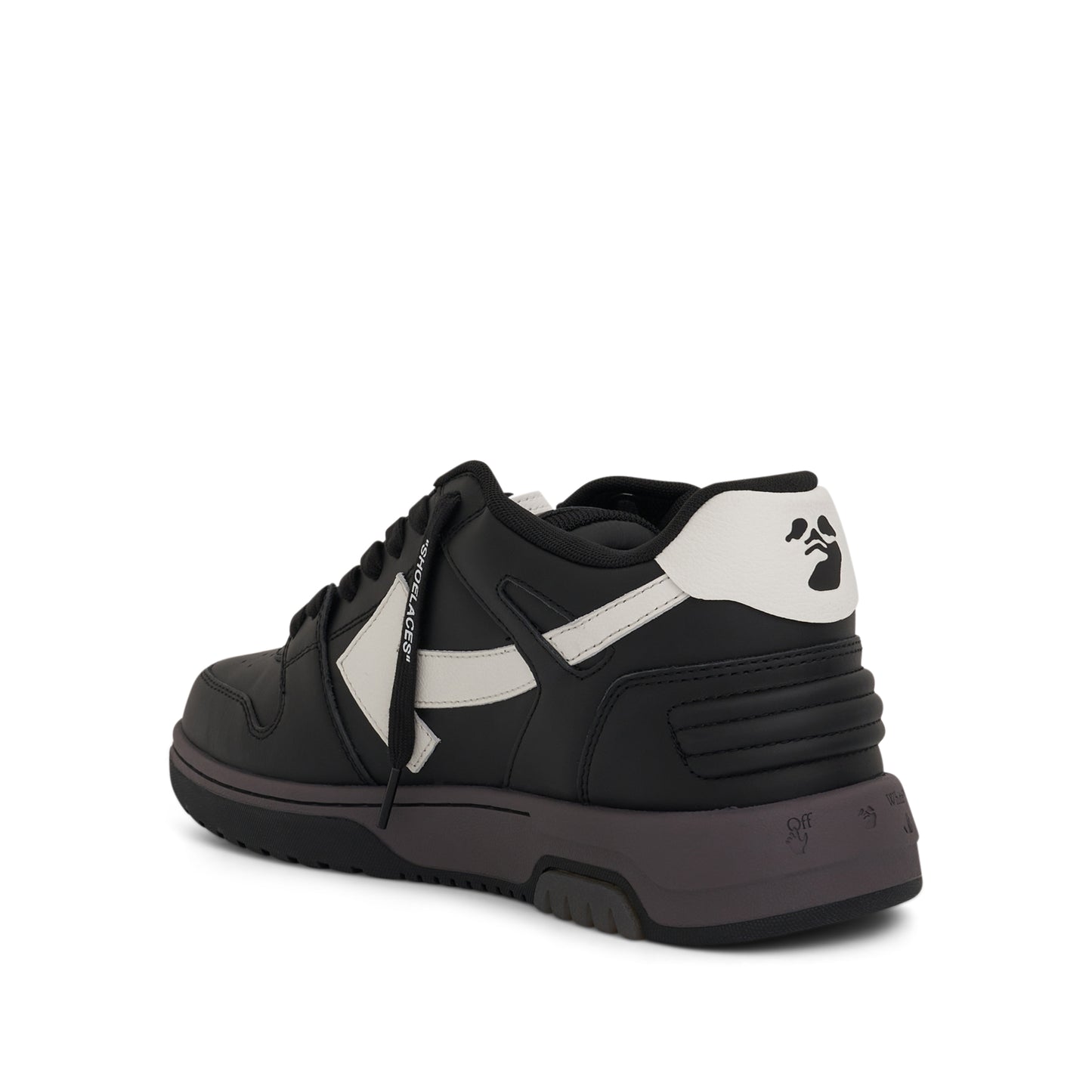 Out Of Office Calf Leather Sneaker in Black