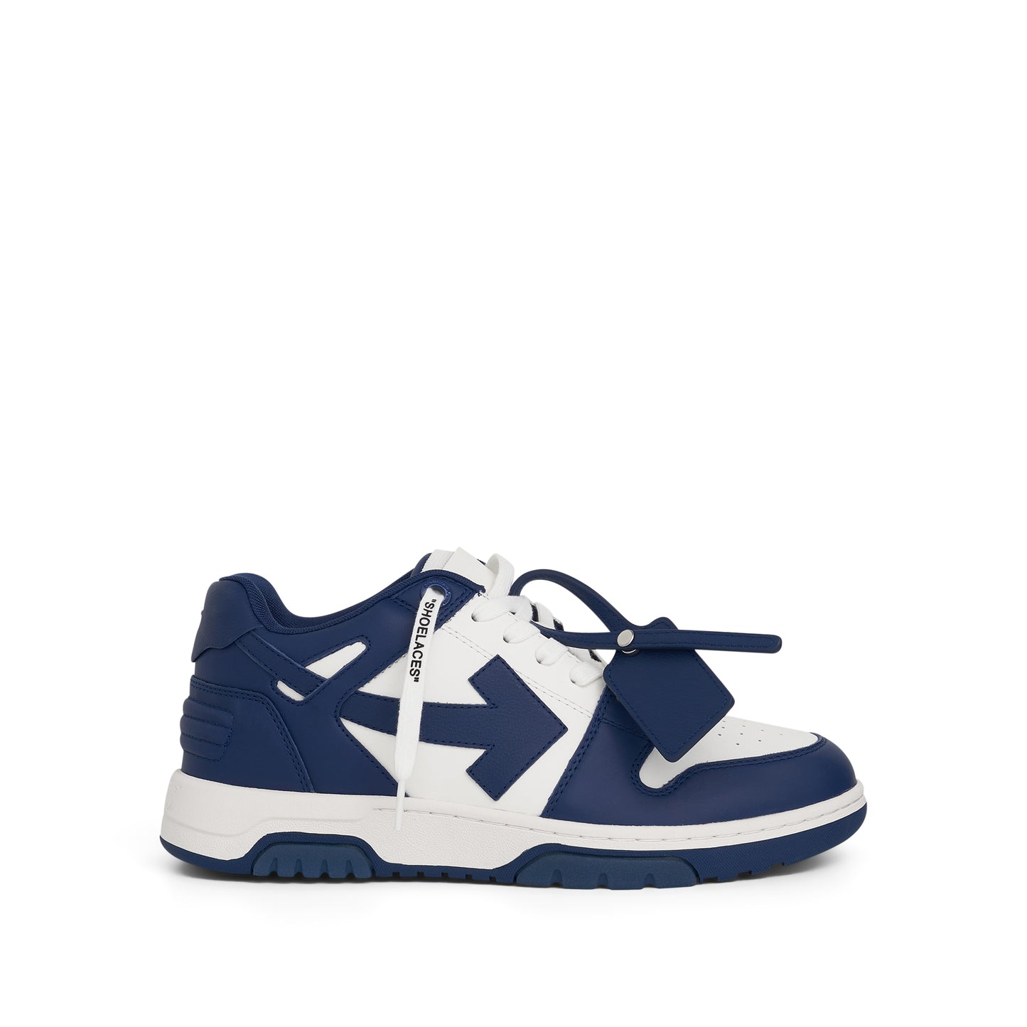 Out Of Office Calf Leather Sneaker in Dusty Blue/White