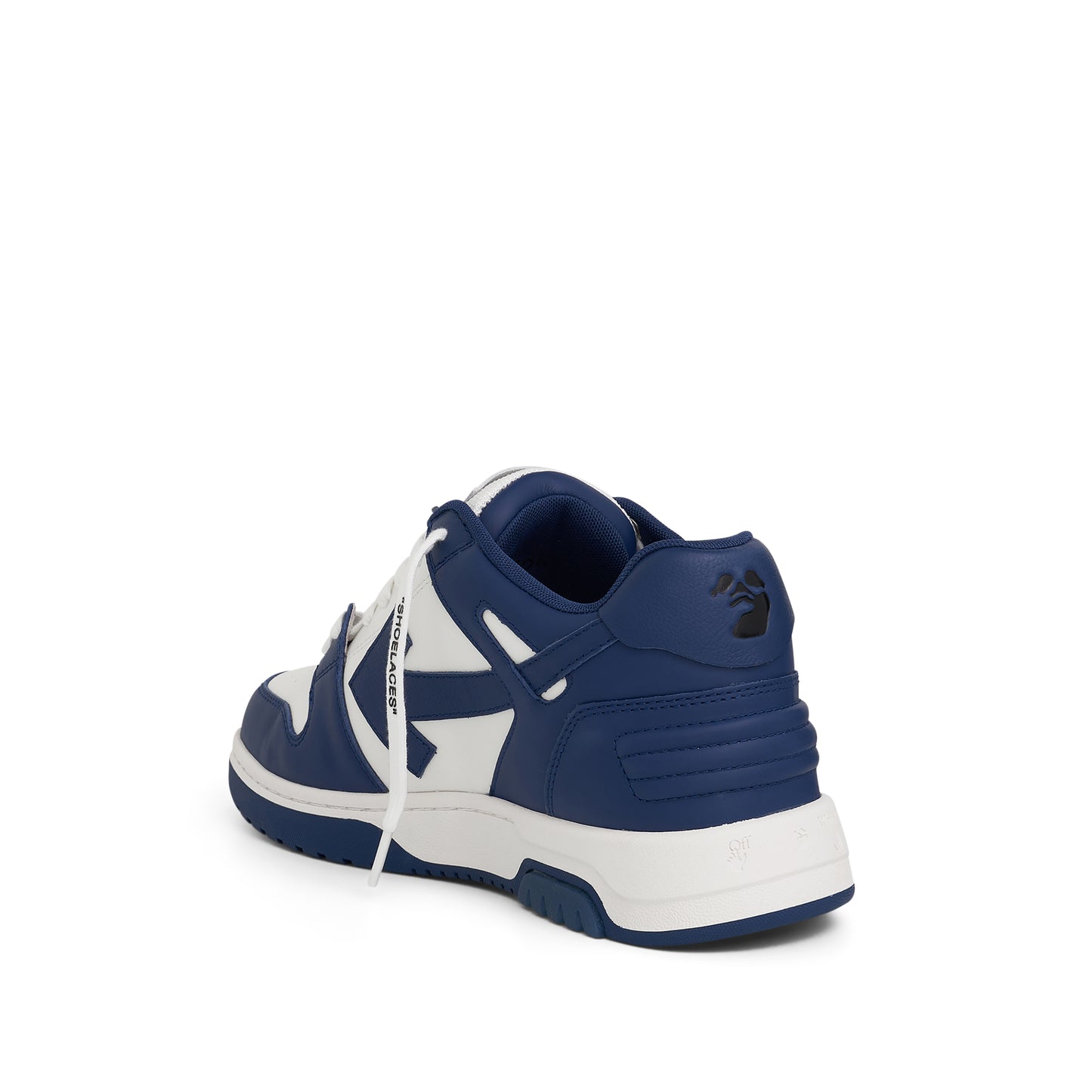 Out Of Office Calf Leather Sneaker in Dusty Blue/White