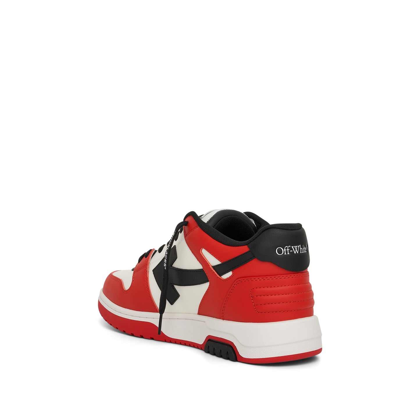 Out of Office Calf Leather Sneaker in Red/White/Black