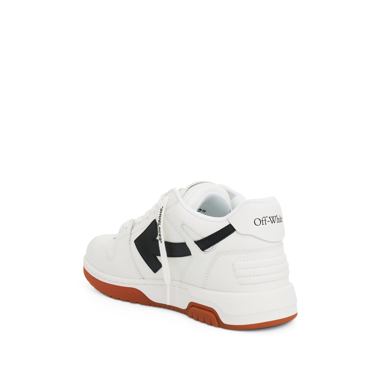 Out of Office Calf Leather Sneaker In White/Black