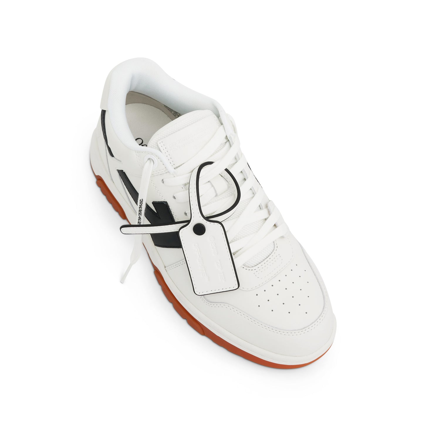 Out of Office Calf Leather Sneaker In White/Black