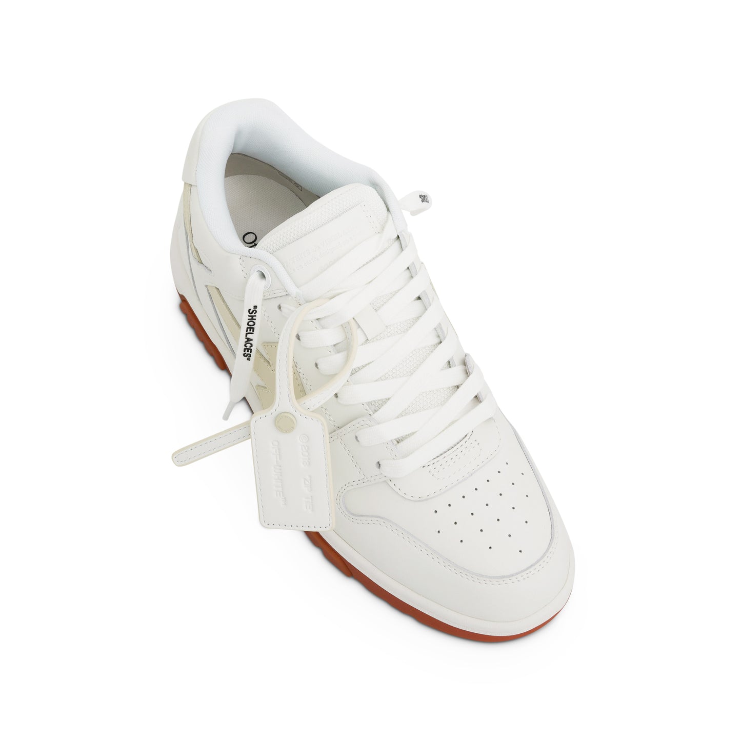 Out of Office Calf Leather Sneaker In White/Beige