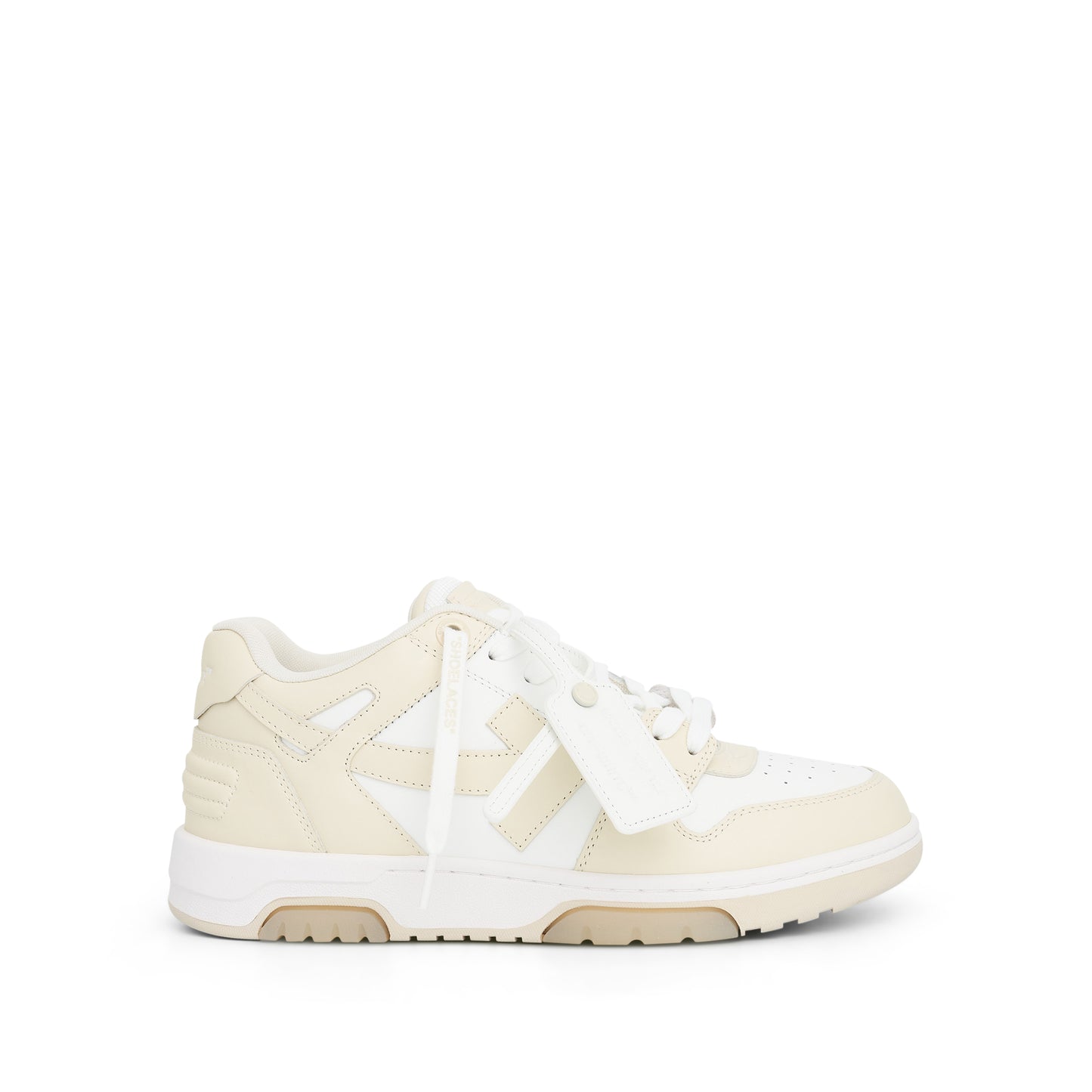 Out of Office Calf Leather Sneaker In White/Beige