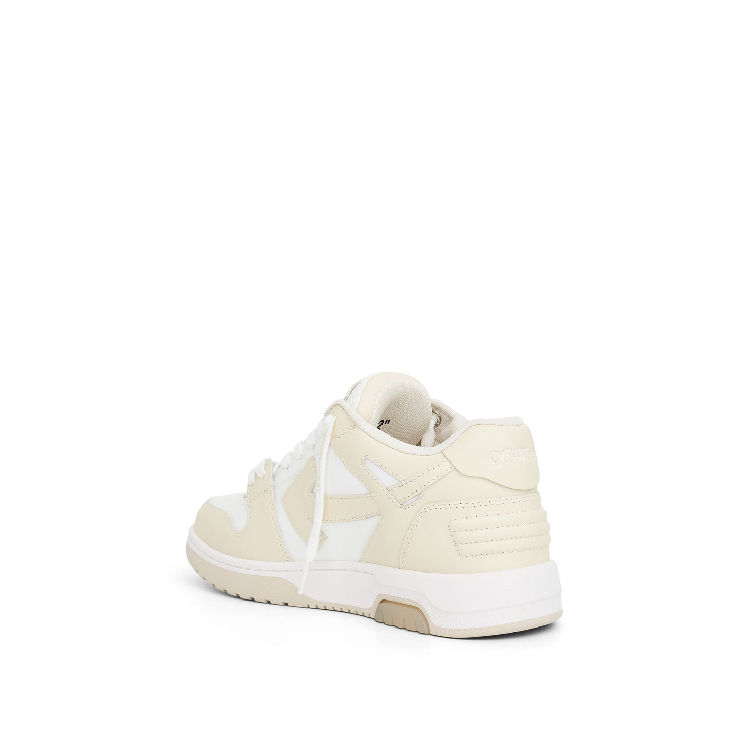 Out of Office Calf Leather Sneaker In White/Beige