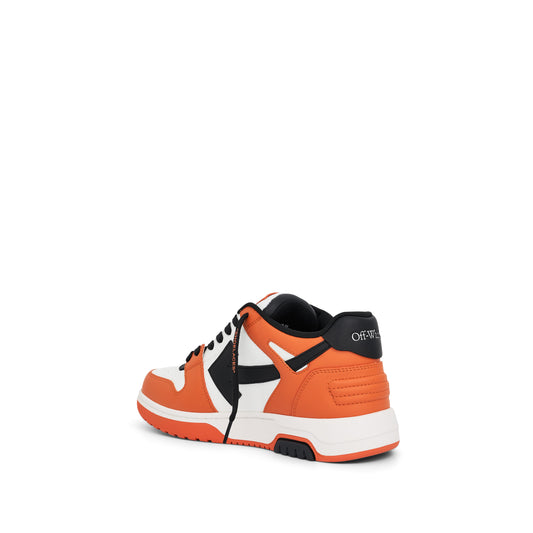 Out of Office Calf Leather Sneaker in Orange Black