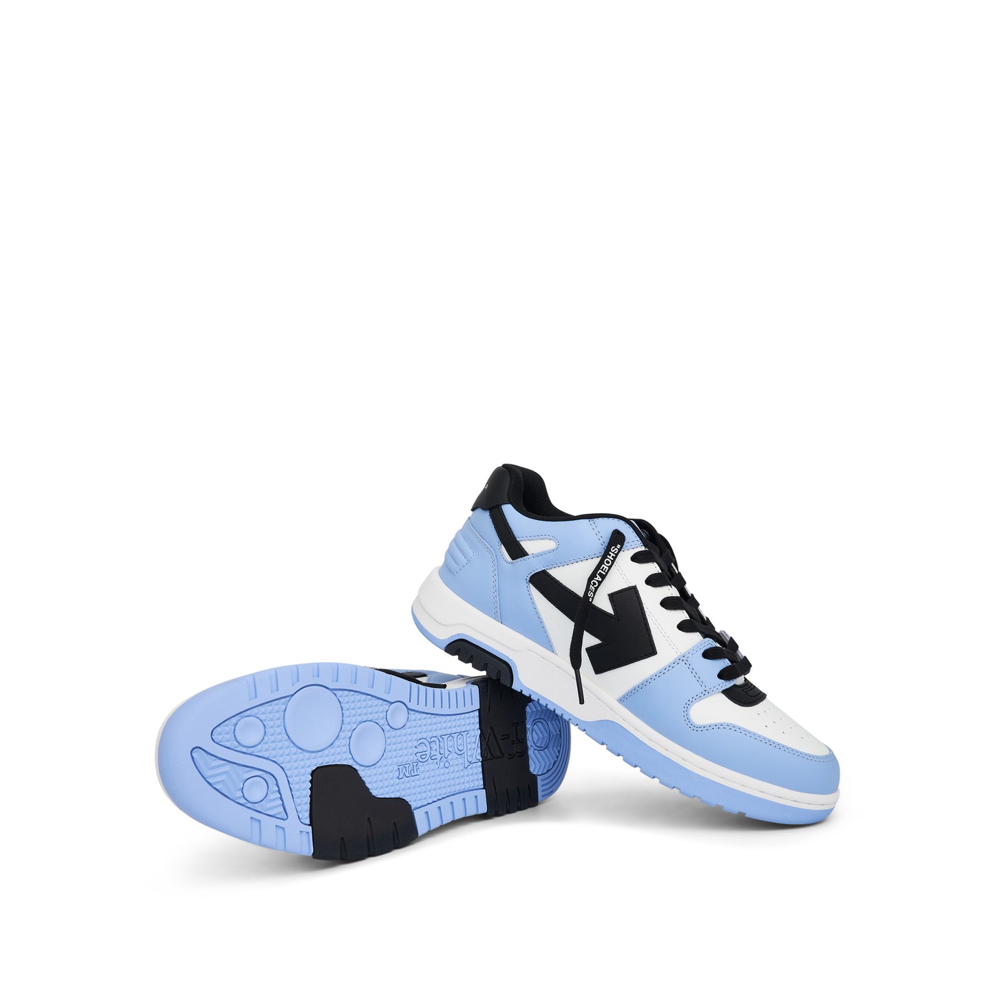 Out of Office Calf Leather Sneaker in Light Blue