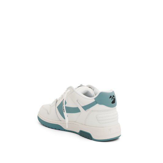 Out Of Office Calf Leather Sneaker in White/Celadon