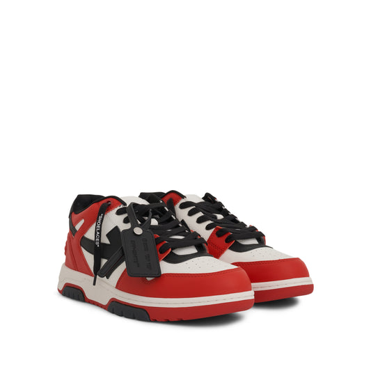 Out Of Office Calf Leather Sneaker in Red/Black