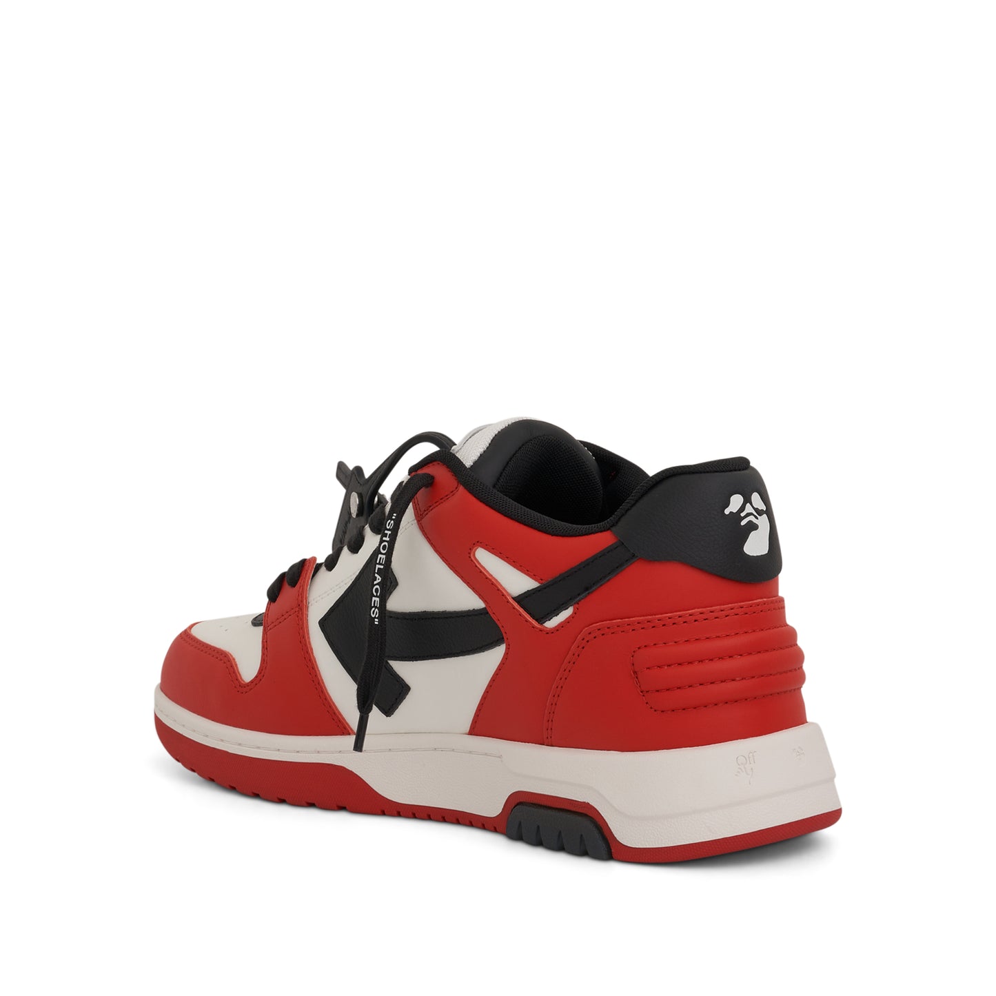 Out Of Office Calf Leather Sneaker in Red/Black