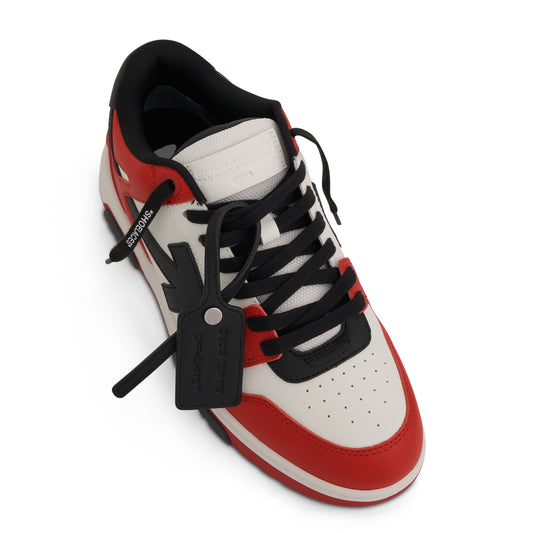 Out Of Office Calf Leather Sneaker in Red/Black