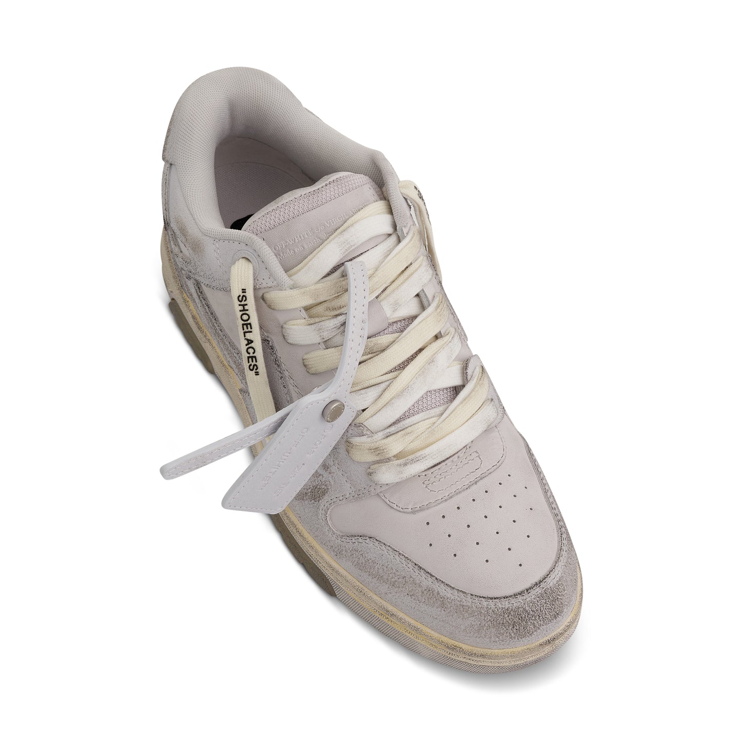 Out Of Office Vintage Leather Sneaker in White