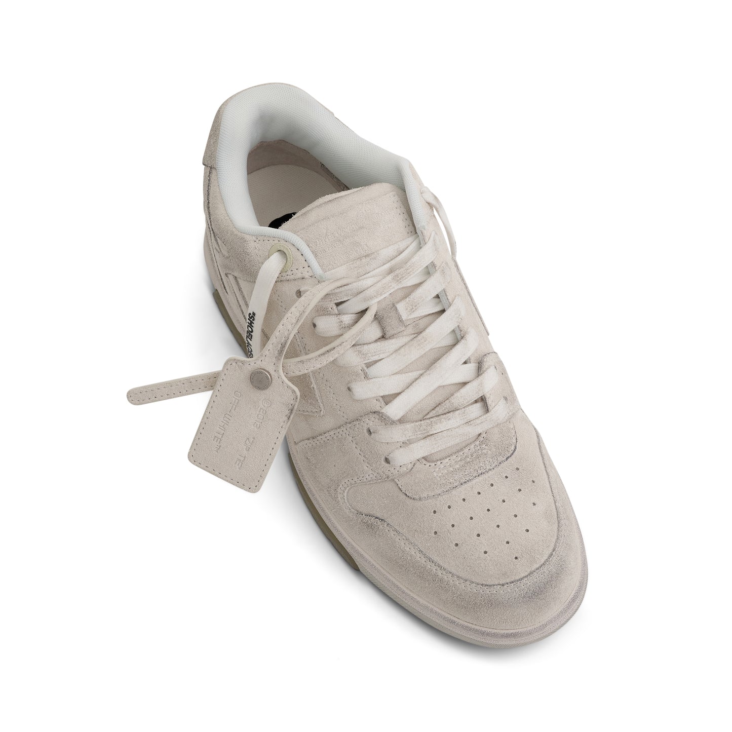 Out Of Office Vintage Suede Sneaker in White