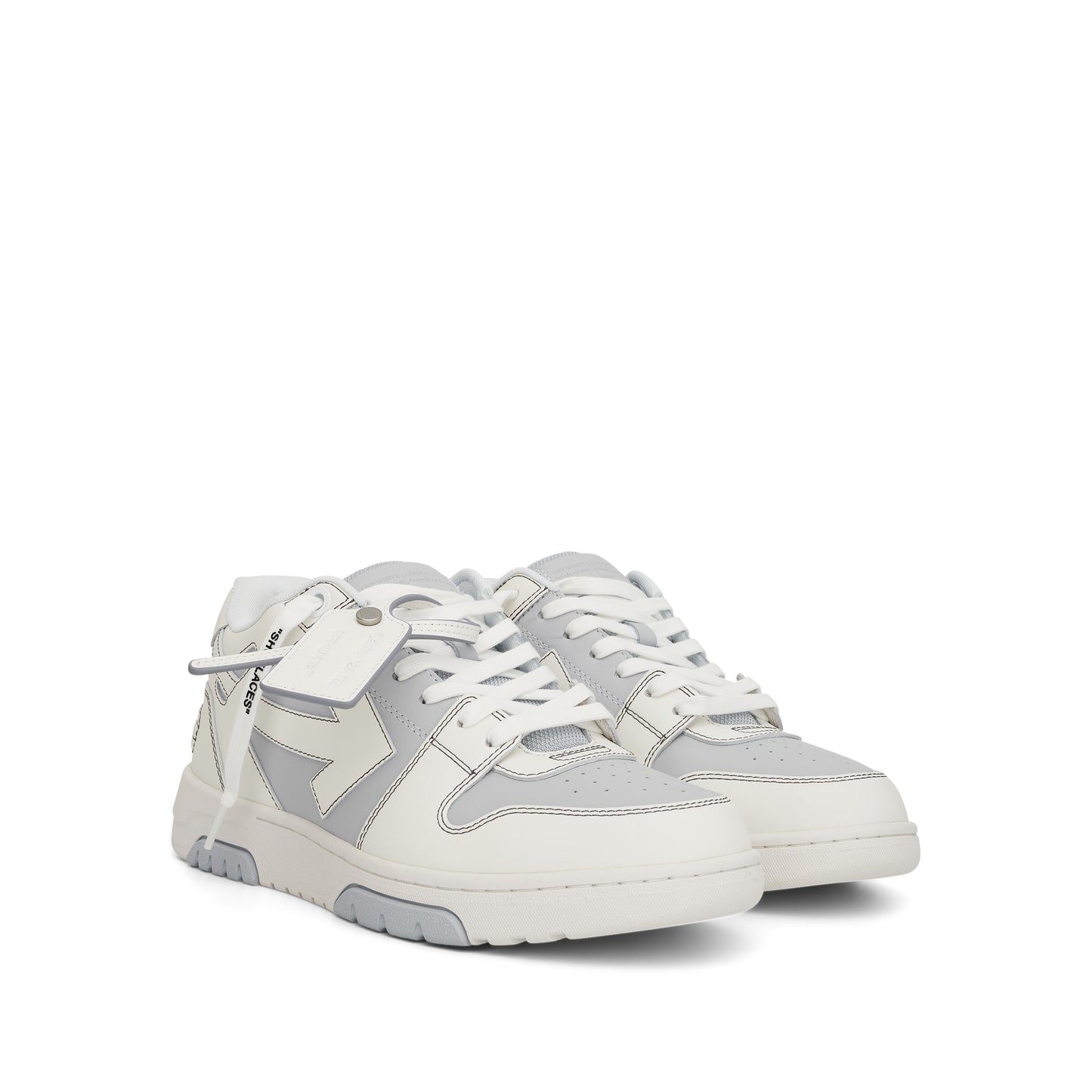 Out of Office Calf Leather Sneaker in Light Blue/White