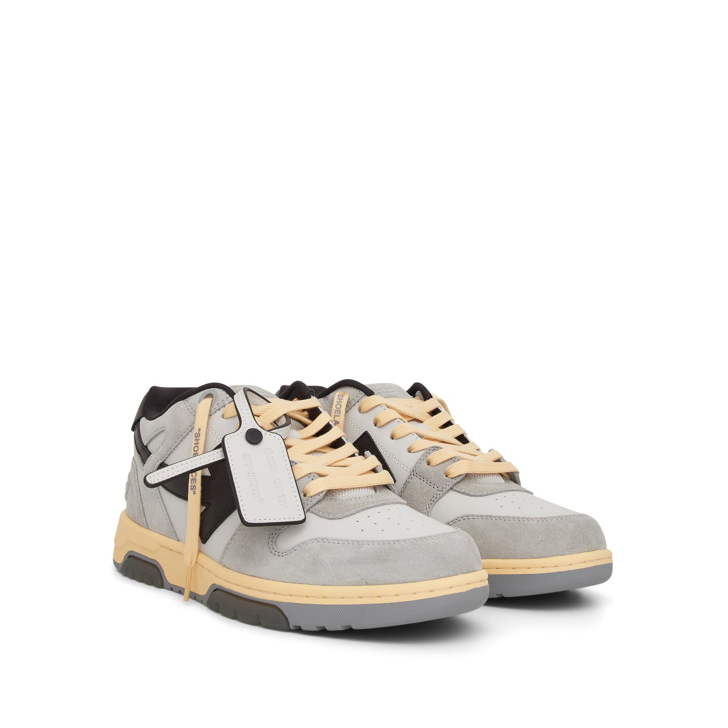 Out of Office Calf Leather Suede Sneaker in Light Grey