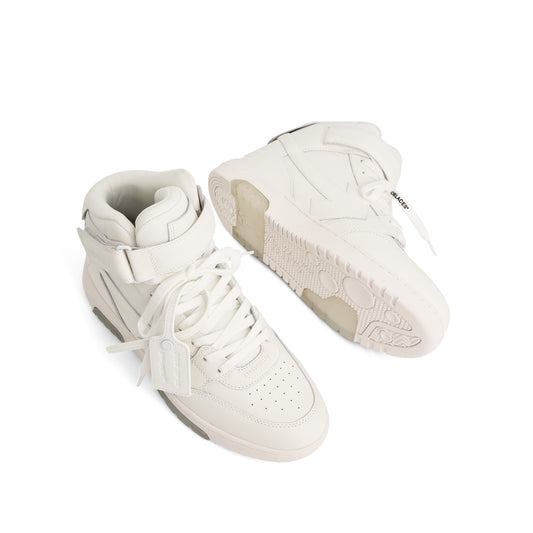 Out of Office Mid Top Leather Sneaker In Colour White