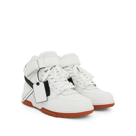 Out of Office Mid Top Leather Sneaker In Colour White/Black