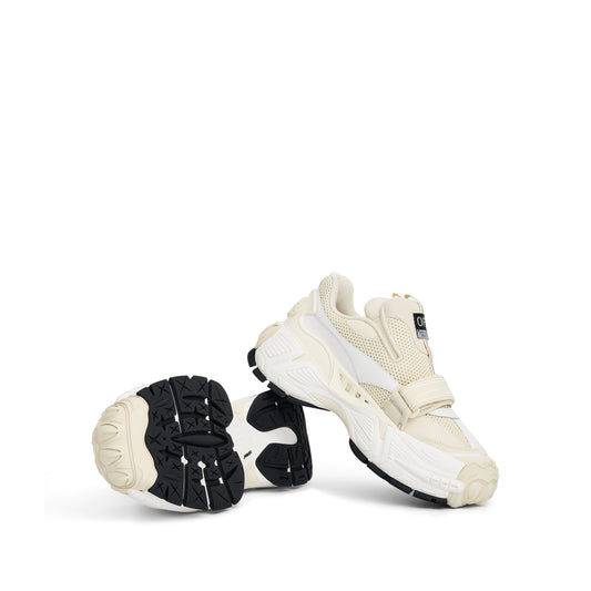 Glove Slip On Sneaker in White/Beige