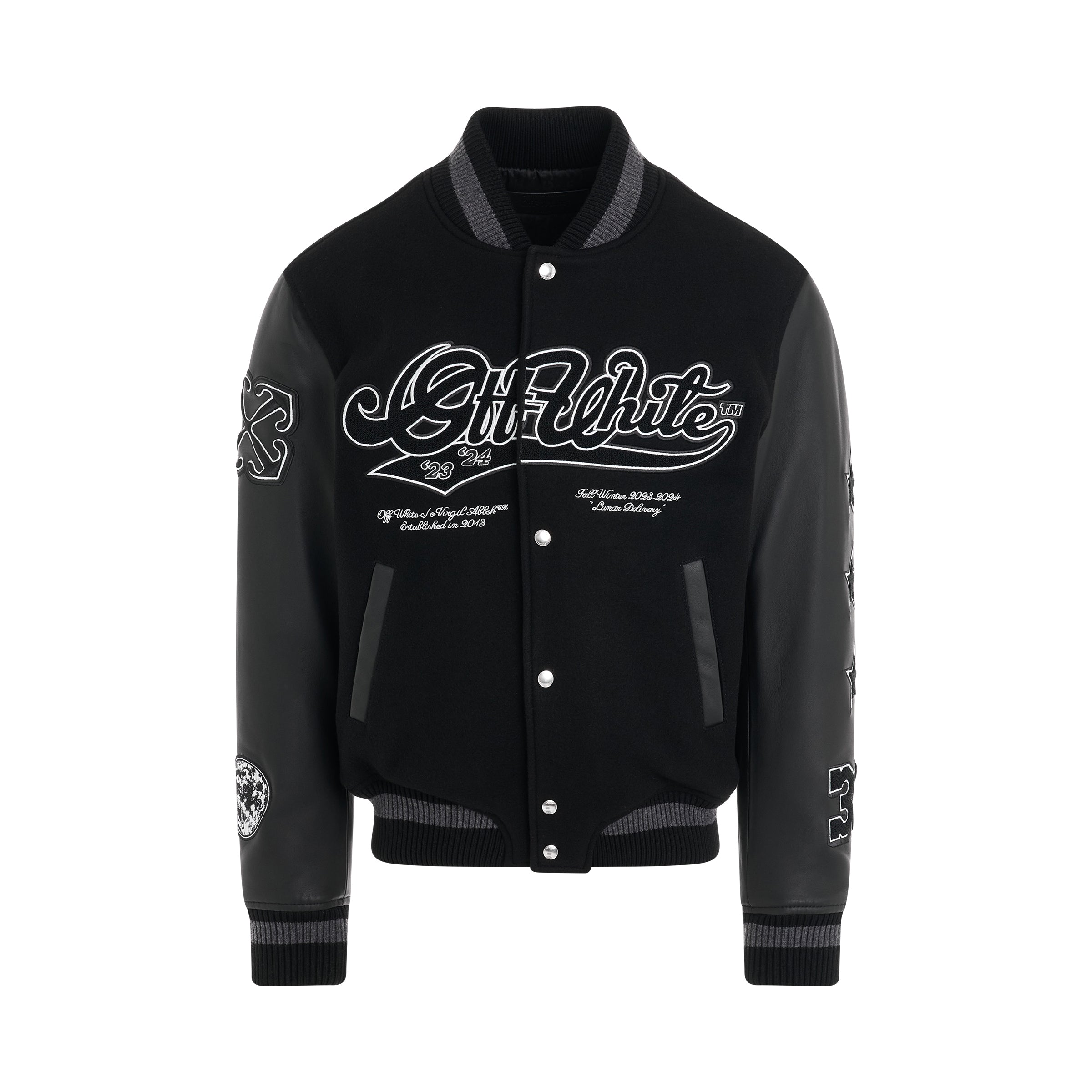 Tyre Moon Varsity Leather Jacket