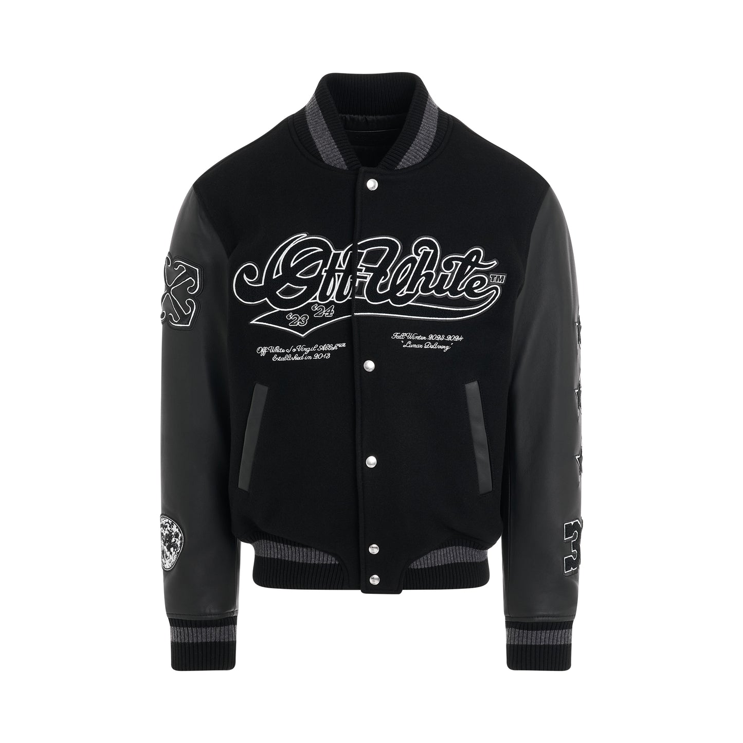 Tyre Moon Varsity Leather Jacket