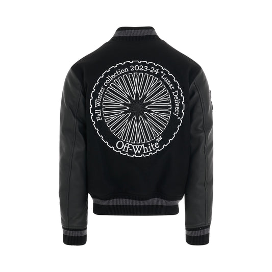 Tyre Moon Varsity Leather Jacket