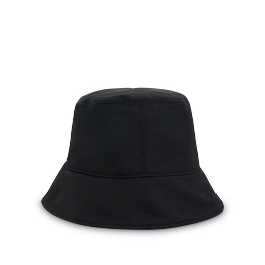 Bookish Nylon Bucket Hat in Black