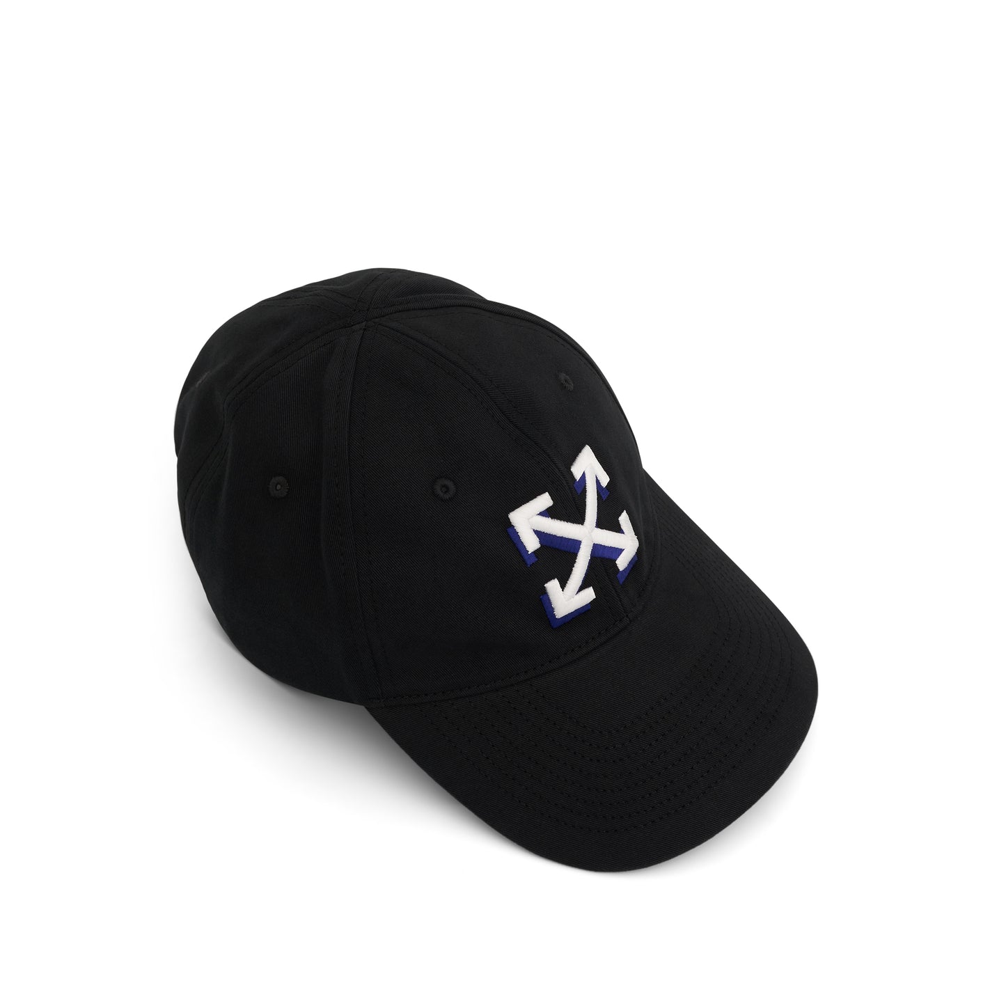 Arrow Baseball Cap in Black/White/Blue