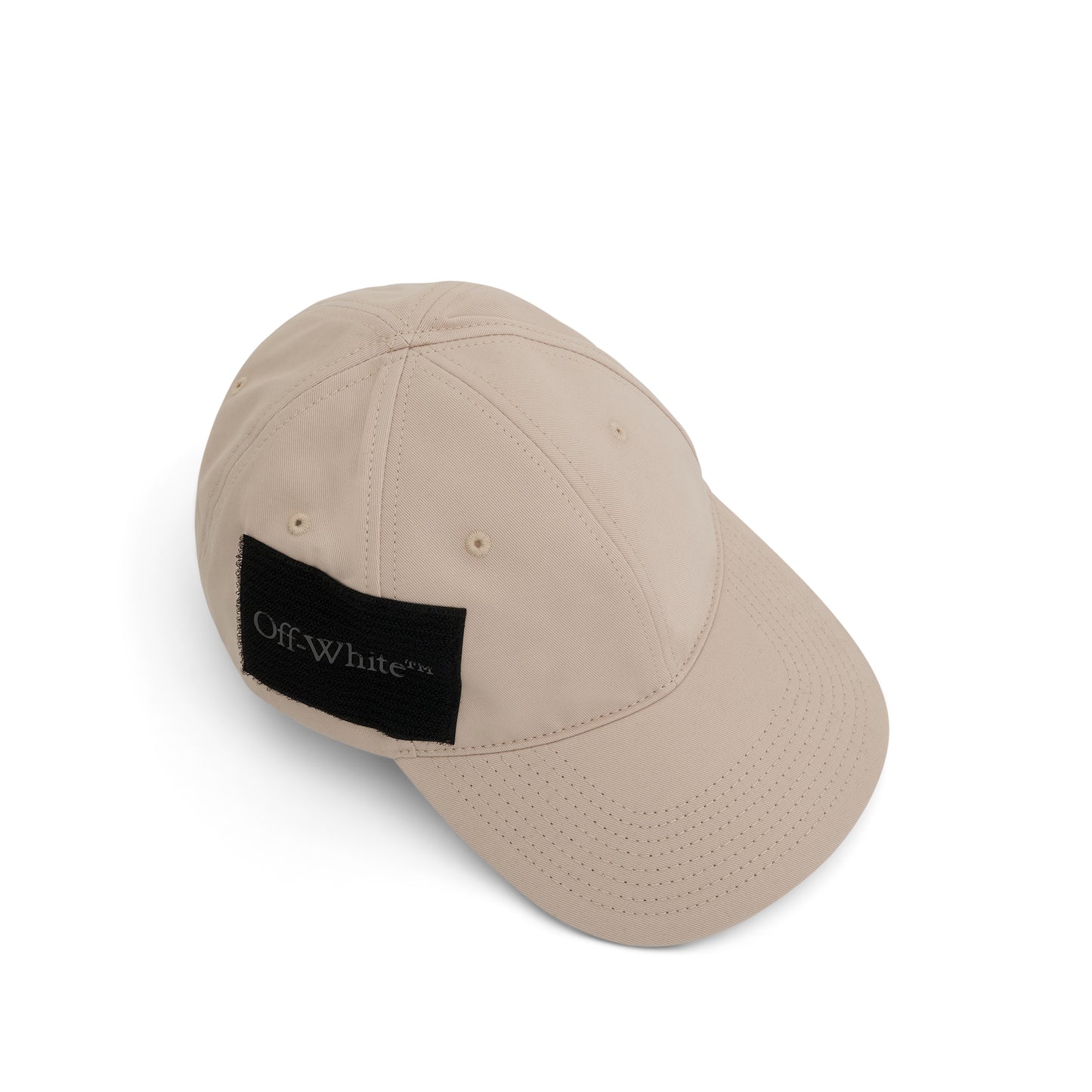 Wave Tag Baseball Cap in White
