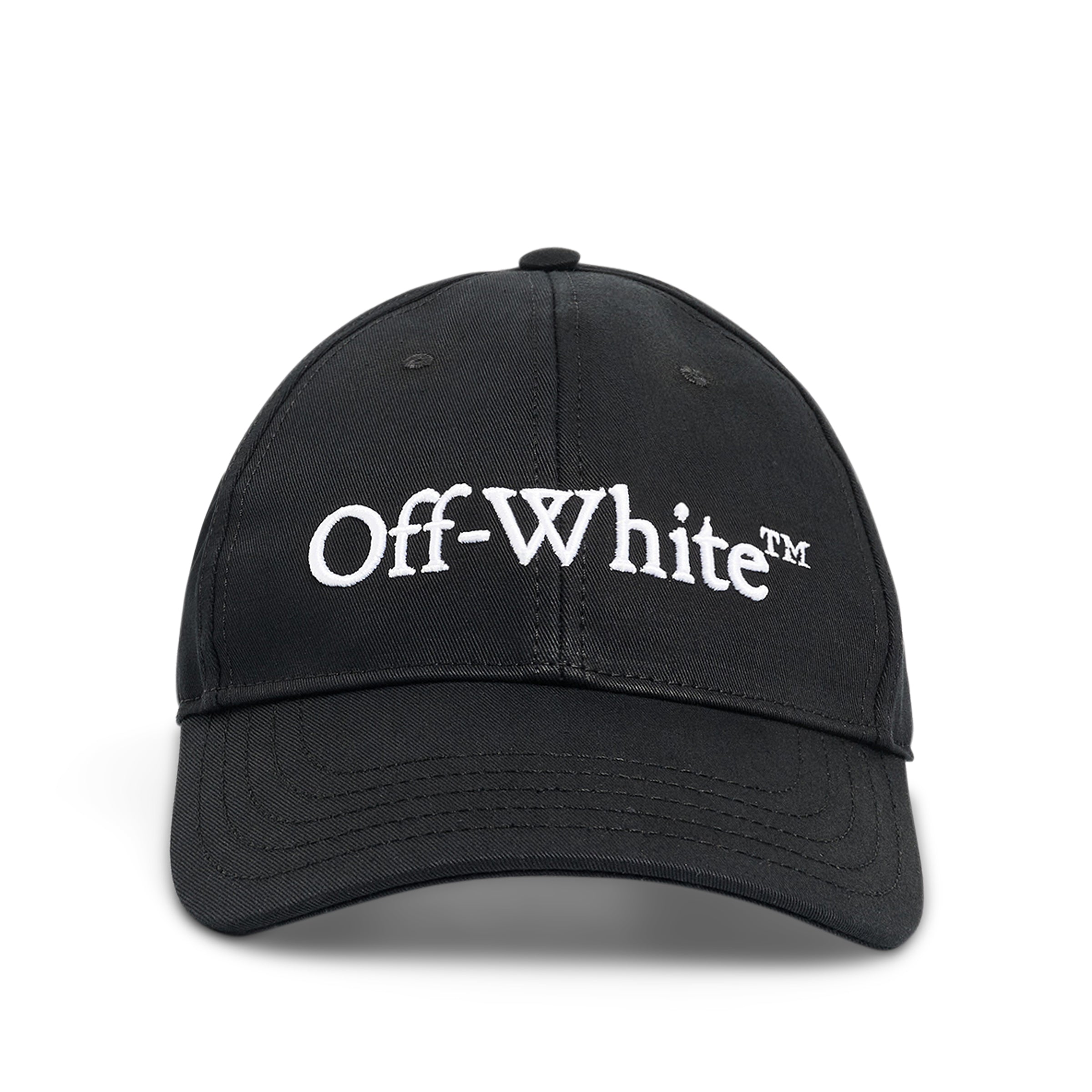 Bookish Dril Baseball Cap in Black