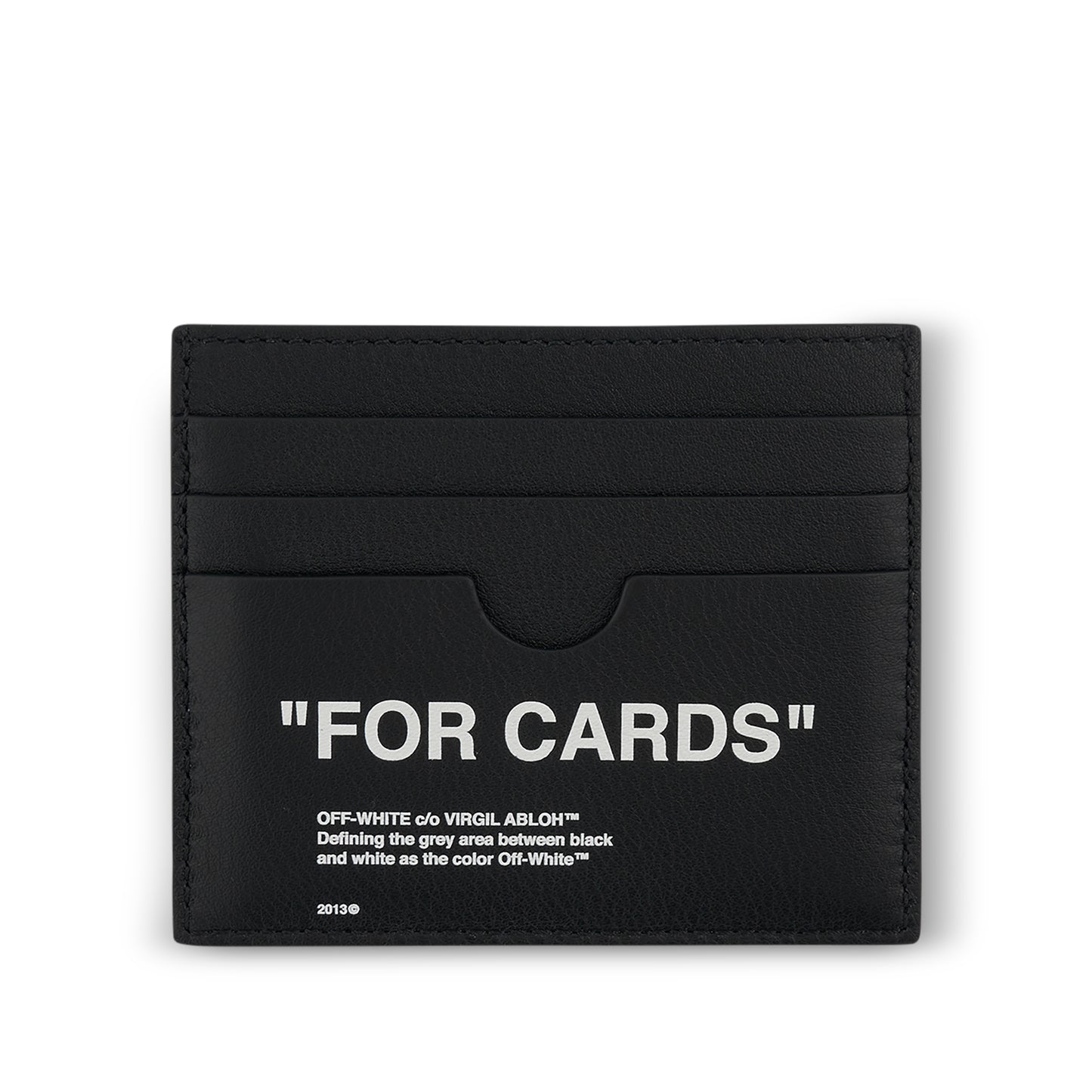 Quote Card Case in Black/White