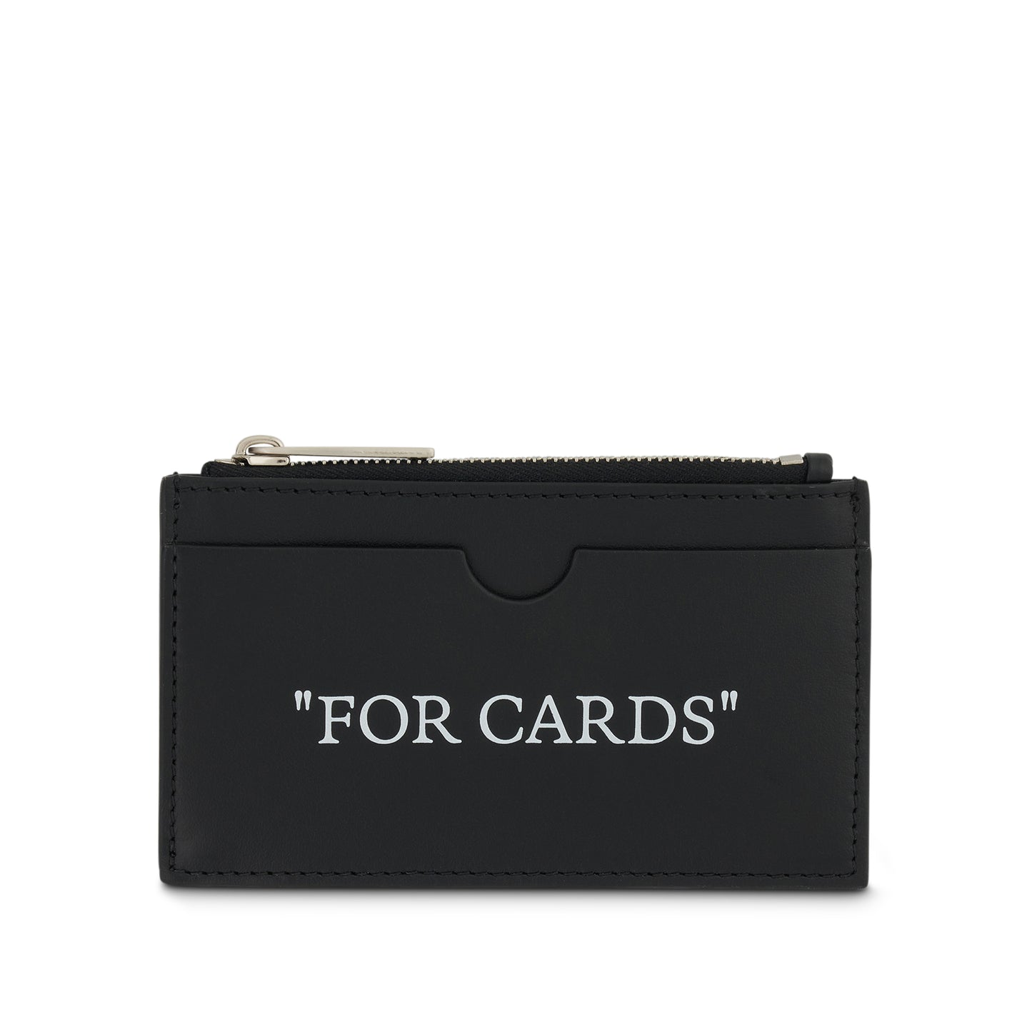Quote Bookish Zipped Card Case in Black