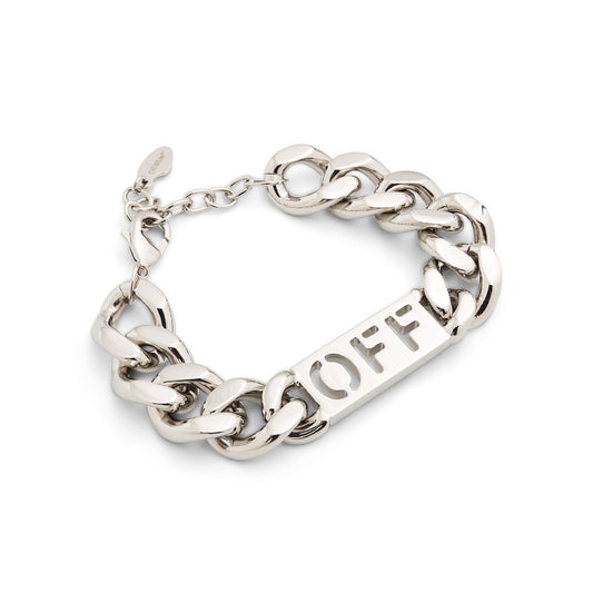 Logo Chain Colour Bracelet In Colour Silver