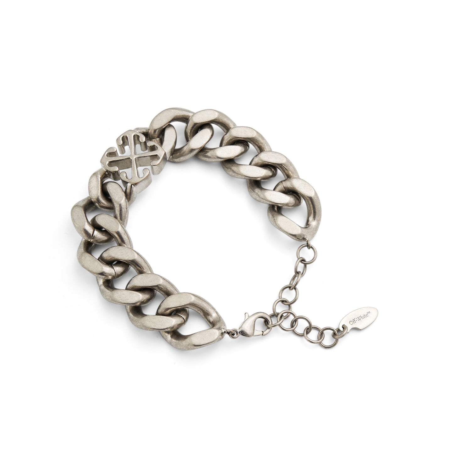 Arrow OW Chain Bracelet in Silver