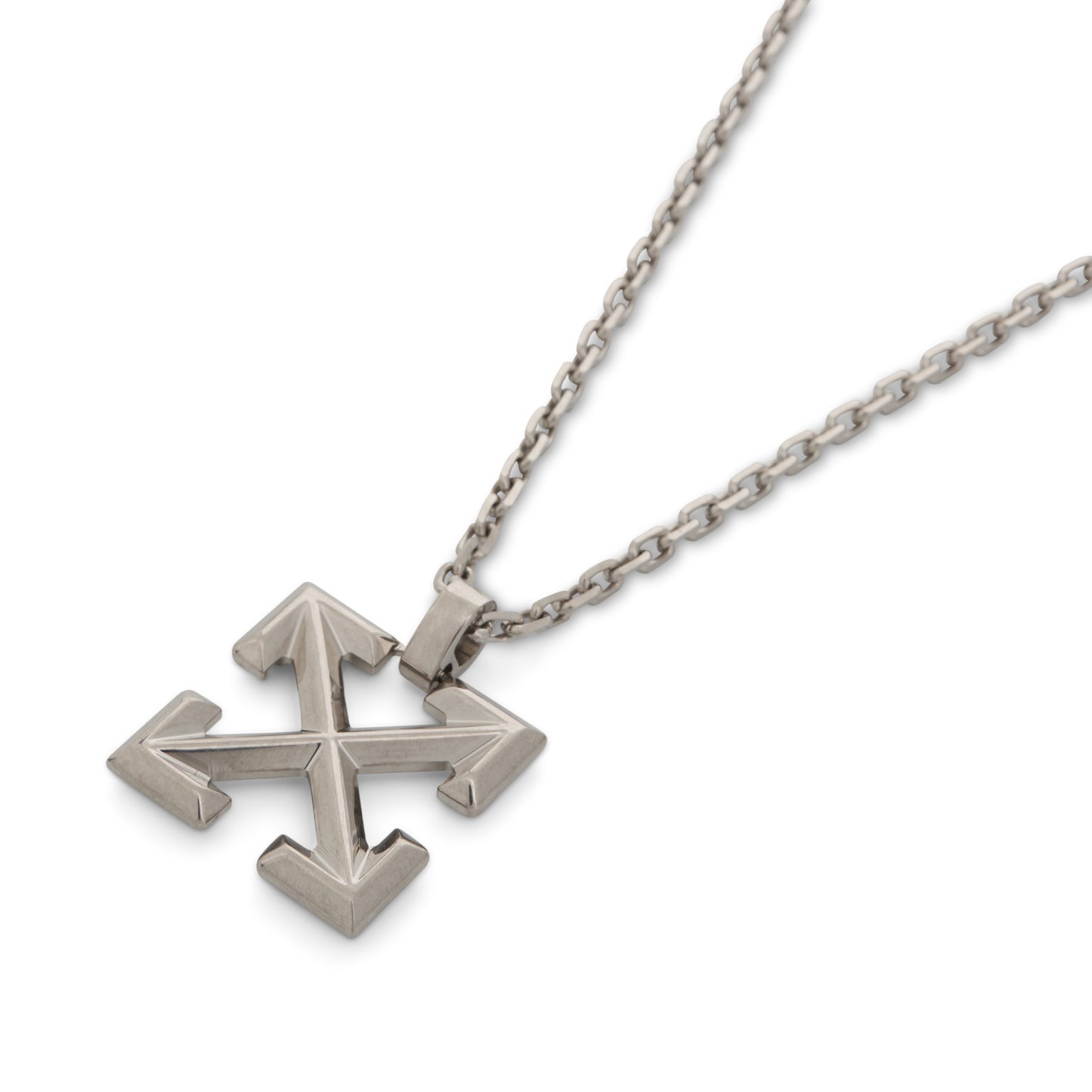 Arrows Motif Necklace in Silver