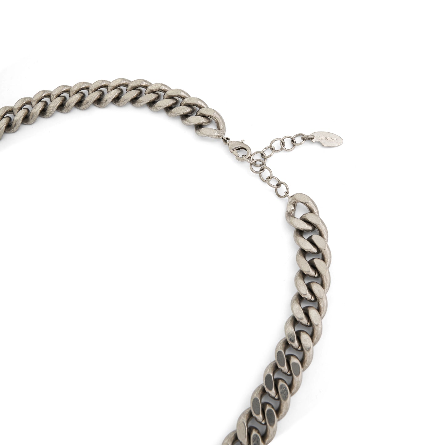 Arrow OW Pendant Necklace in Silver