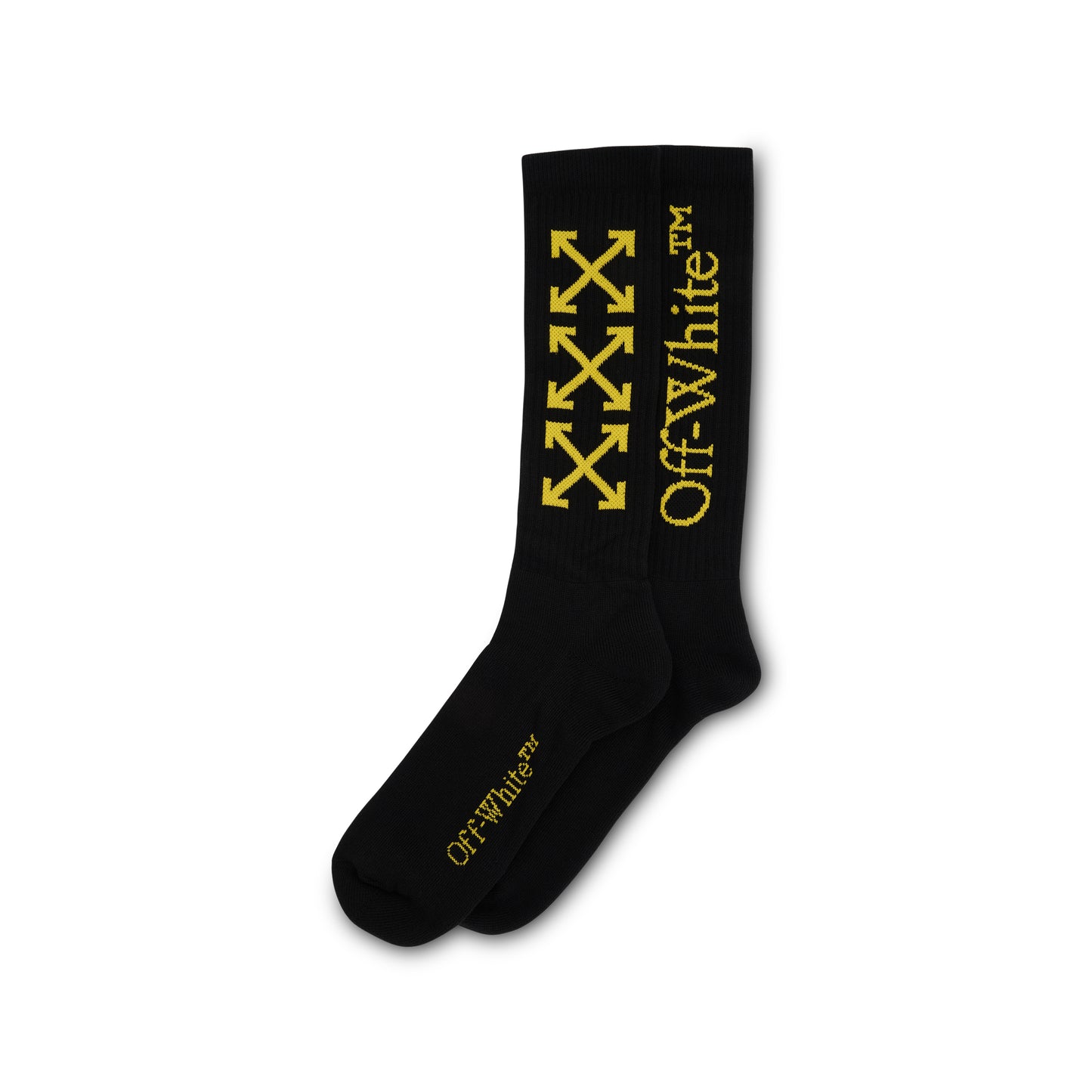 Arrow Bookish Medium Socks in Black/Yellow