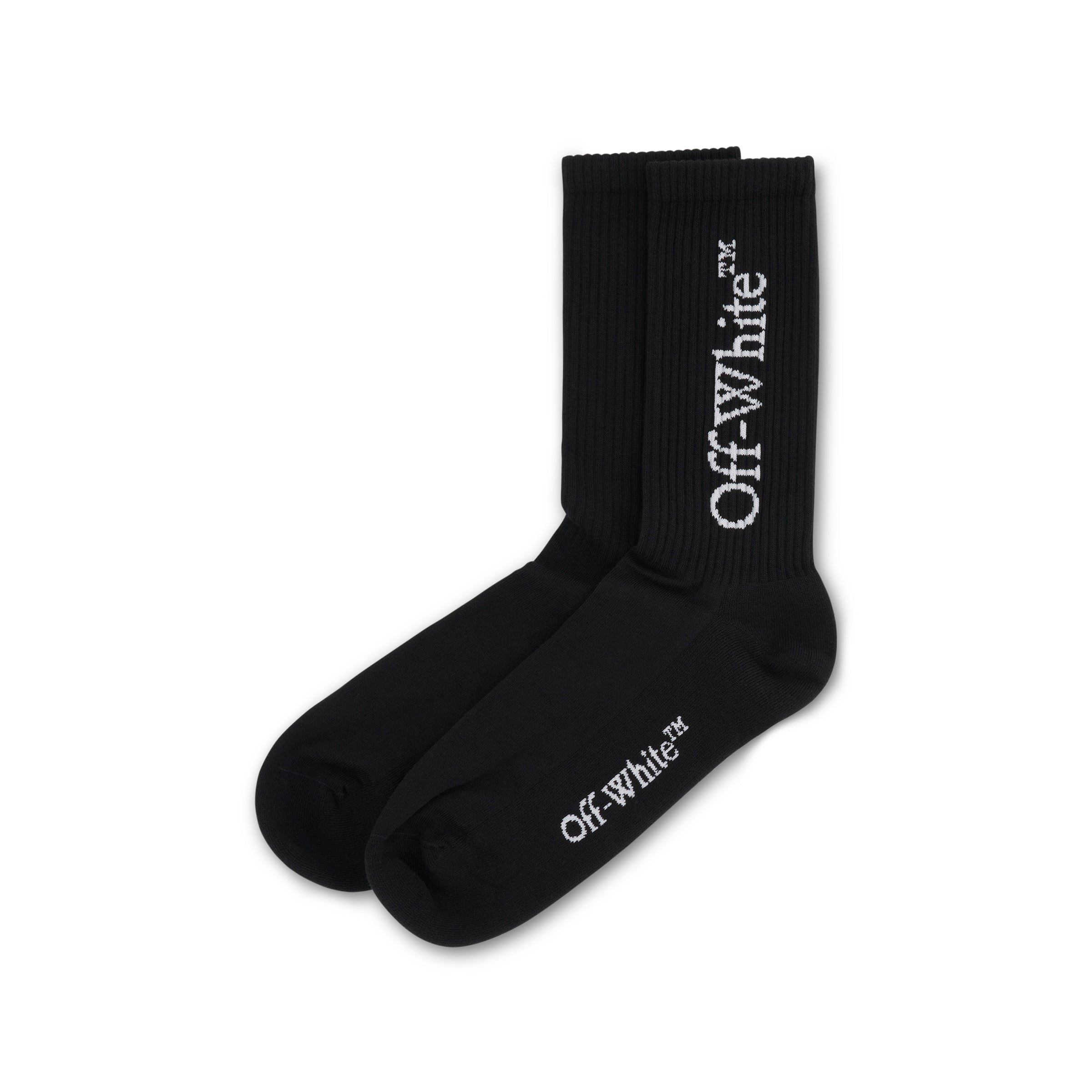 Big Logo Mid Socks in Black