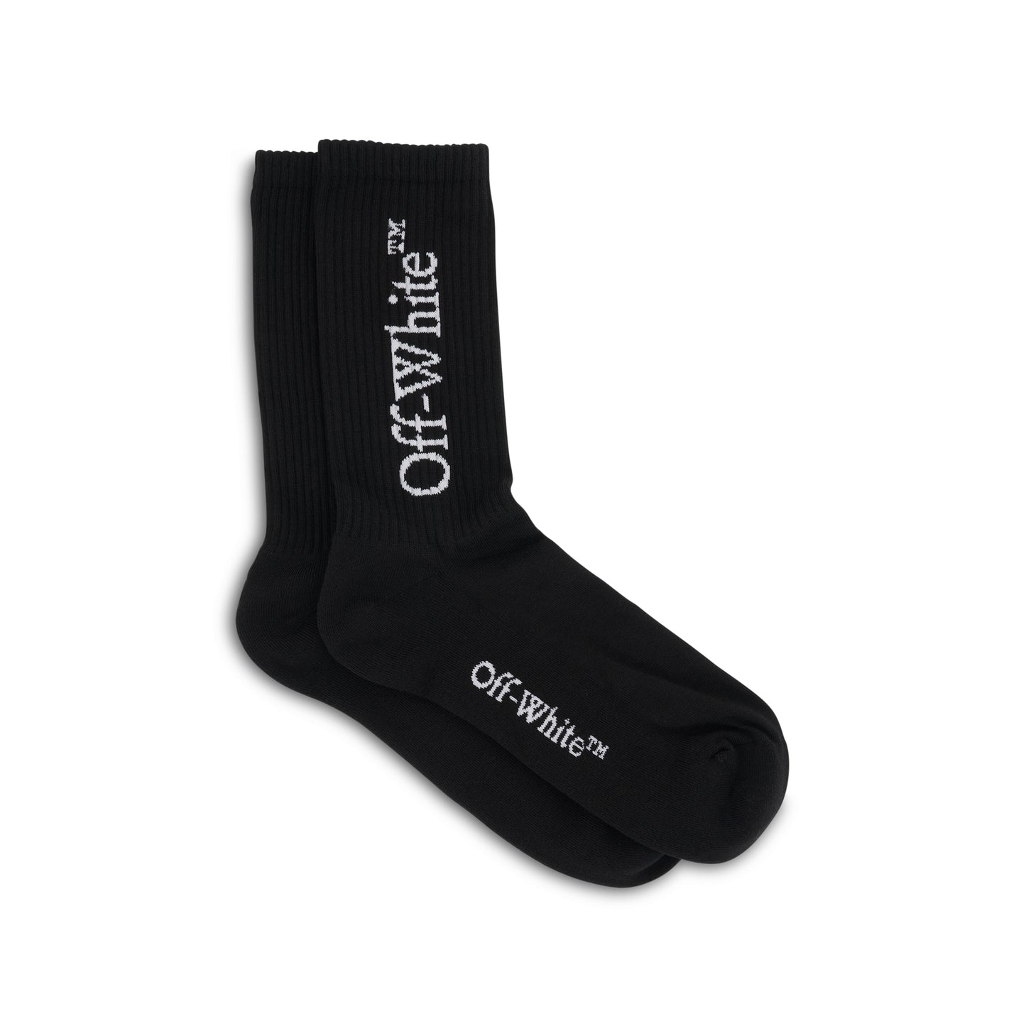 Big Logo Mid Socks in Black