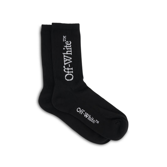 Big Logo Mid Socks in Black