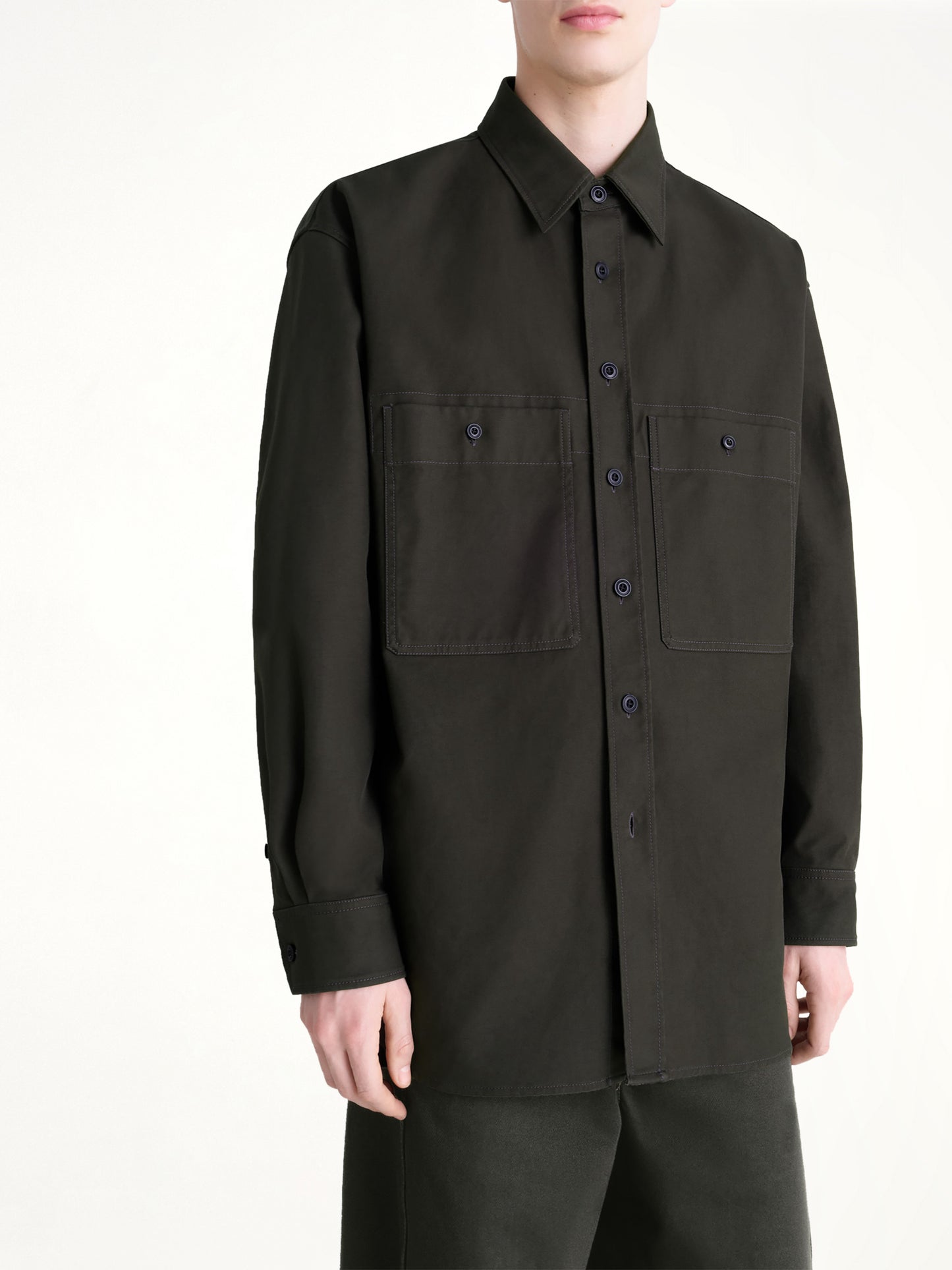 Utility Overshirt in Espresso