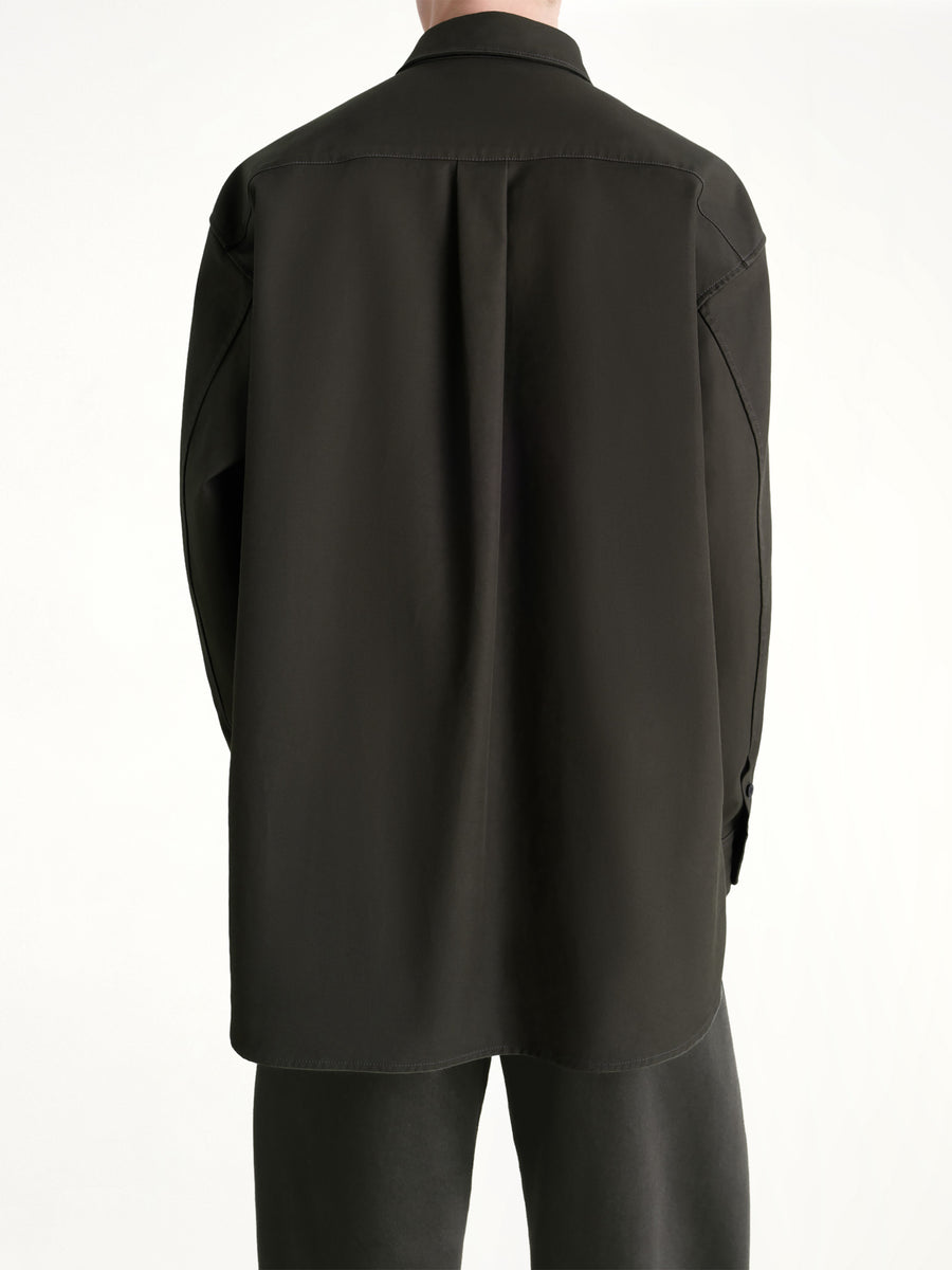 Utility Overshirt in Espresso