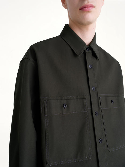 Utility Overshirt in Espresso