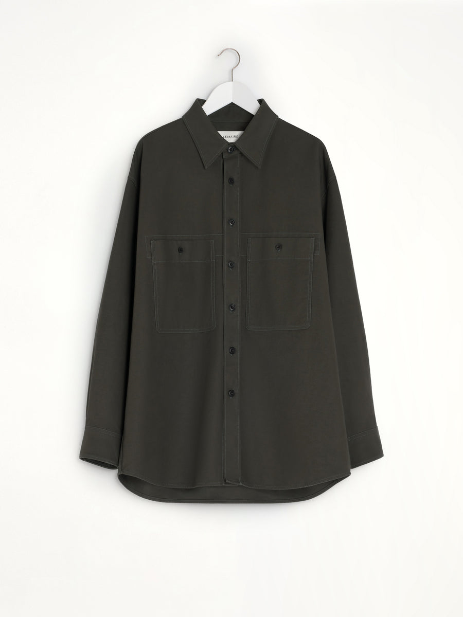 Utility Overshirt in Espresso