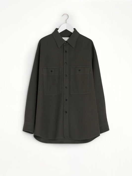 Utility Overshirt in Espresso