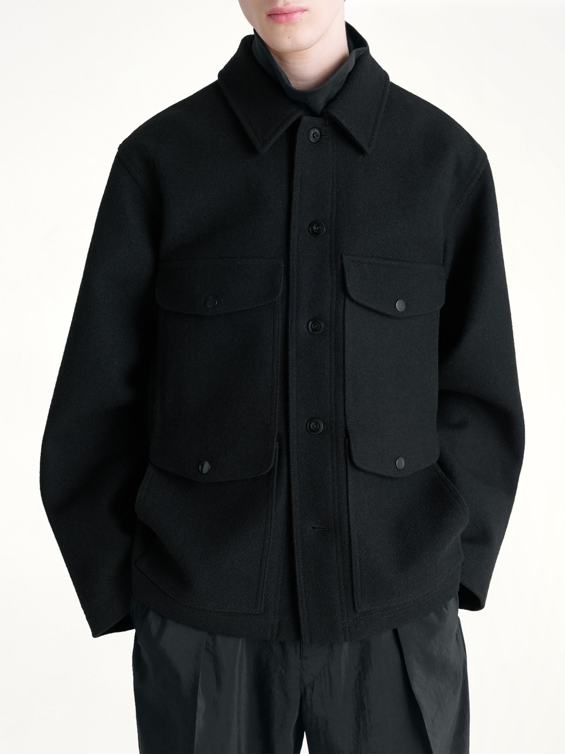 Utility Jacket in Black