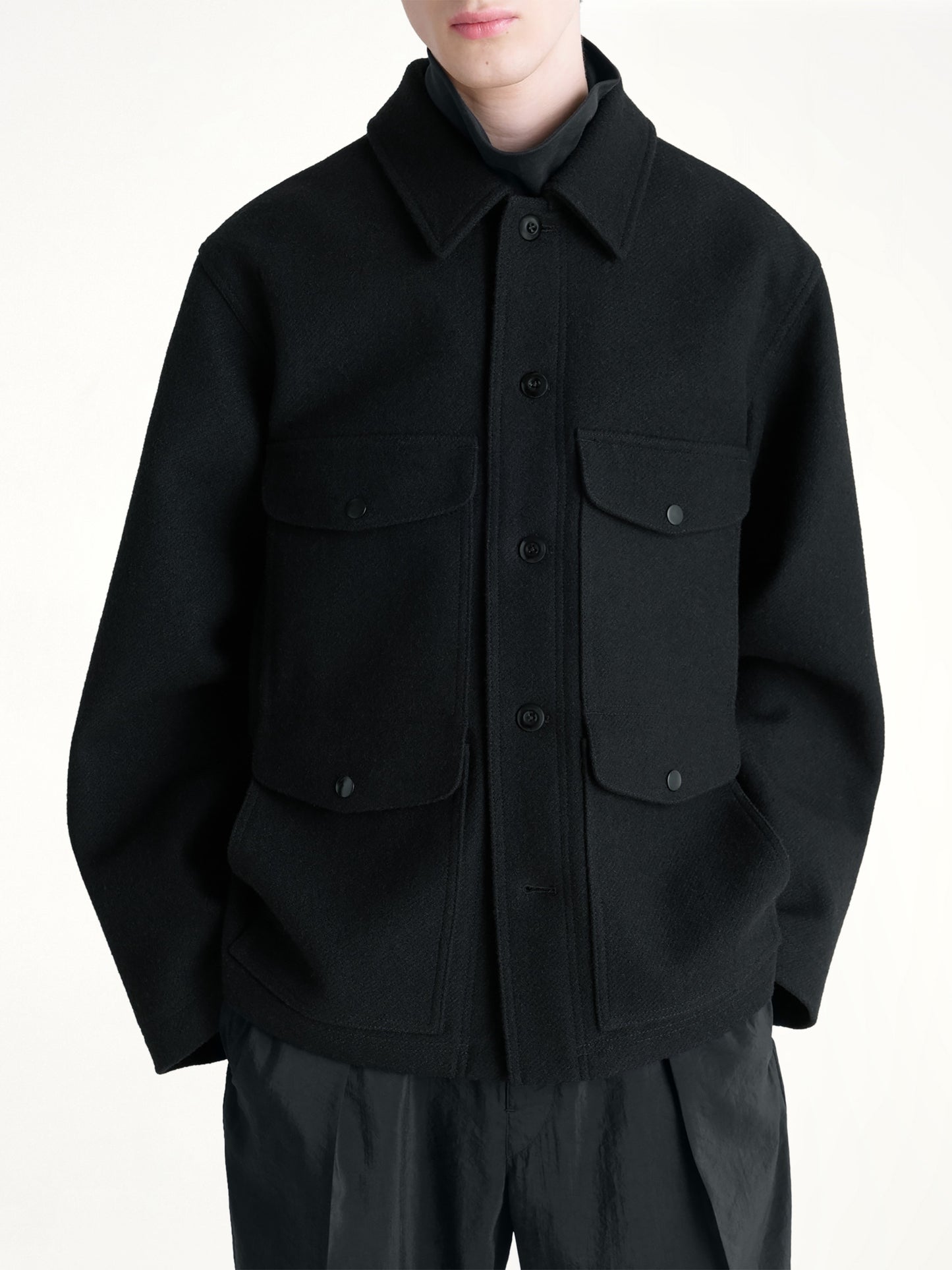 Utility Jacket in Black