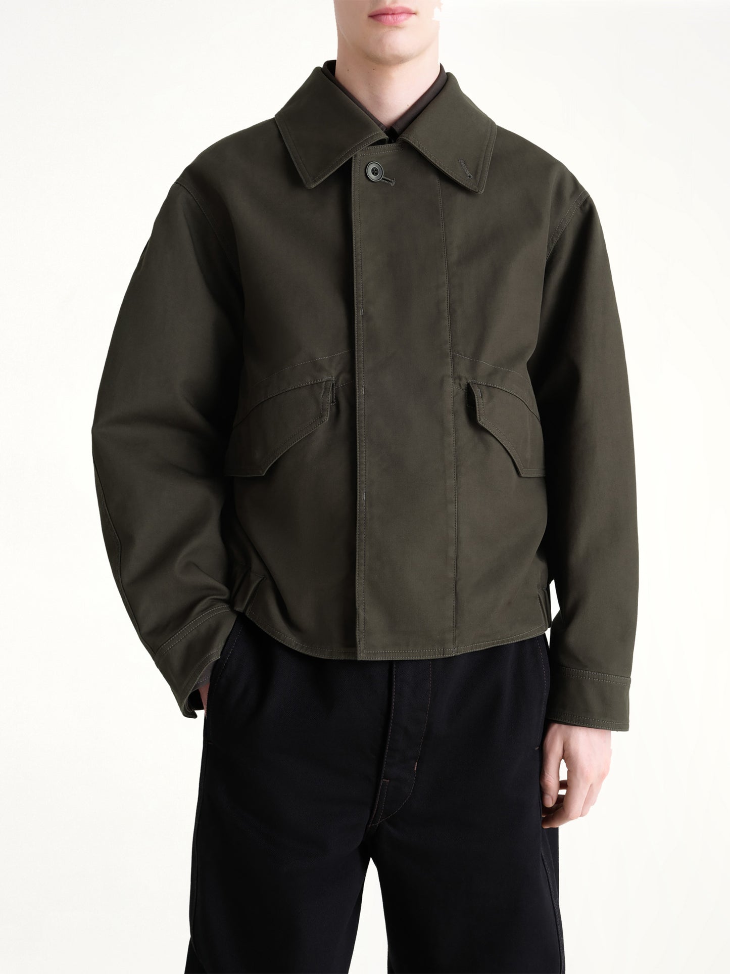Boxy Blouson in Espresso